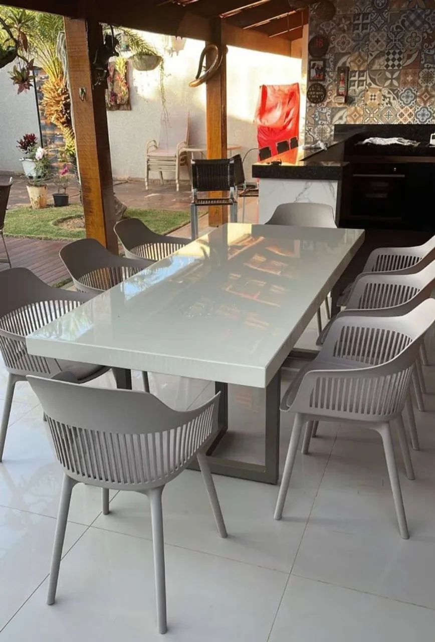 Mesa pedra de ardósia pintada  - Foto 5