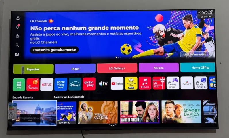 TV SMART LG 65 POLEGADAS 4K BORDA INFINITA NOVO MODELO 