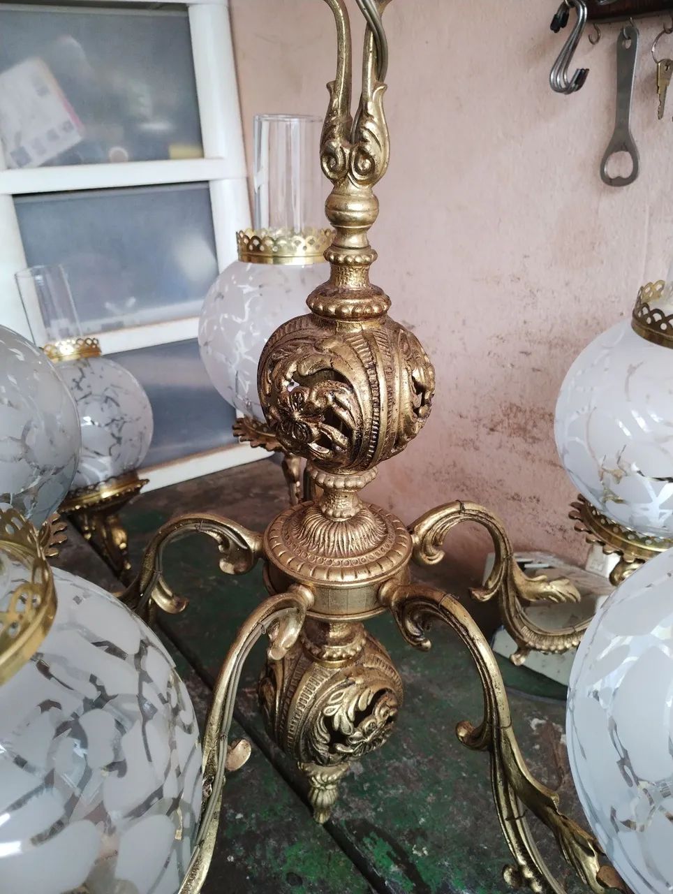 LUSTRE DE TETO DE 5 BRAÇOS - Foto 2
