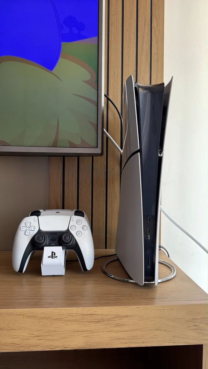 PS5 Slim Digital 1T com acessórios  - Foto 2