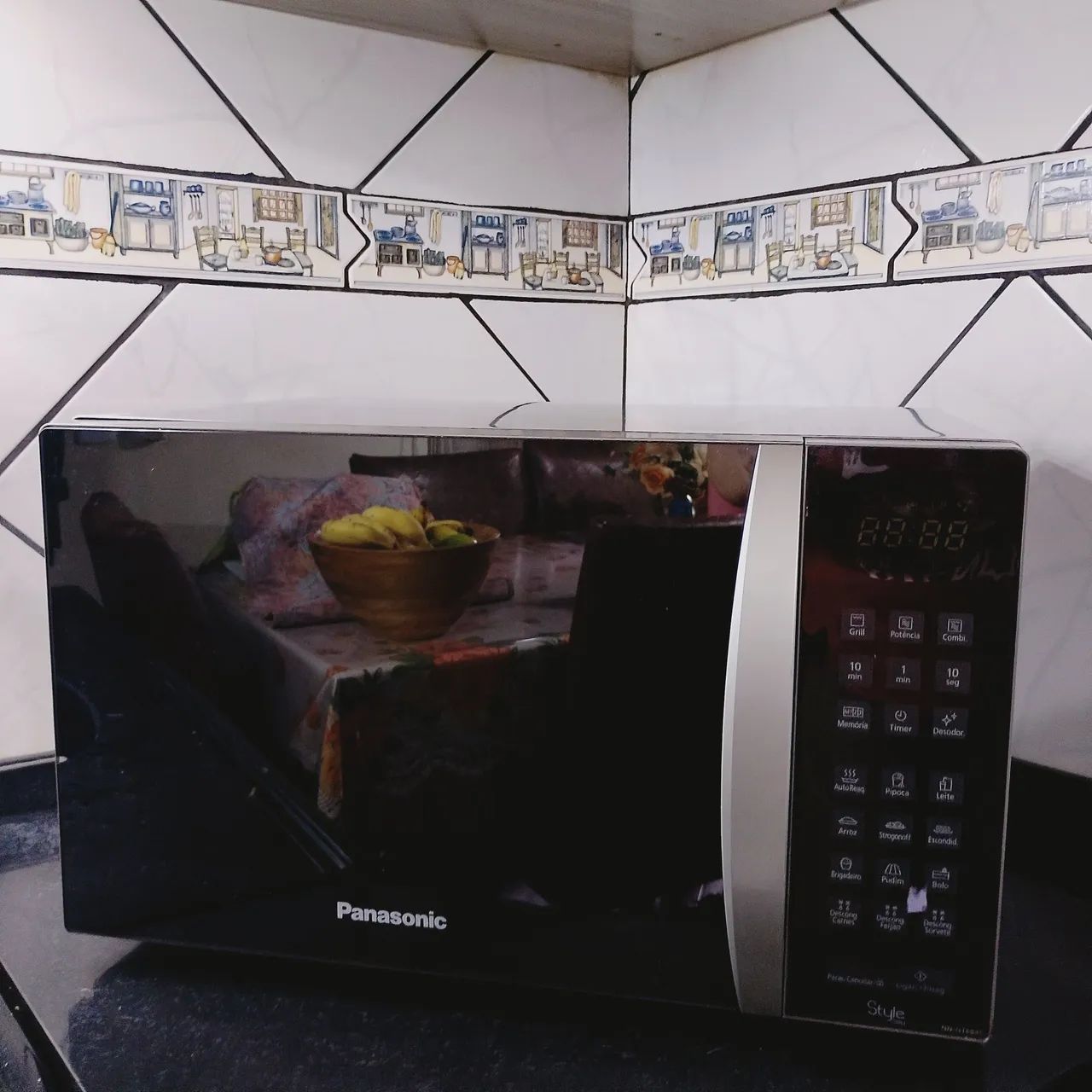 MICROONDAS PANASONIC 27 LITROS EASY CLEAN FUNCIONANDO PERFEITAMENTE TOP  - Foto 2
