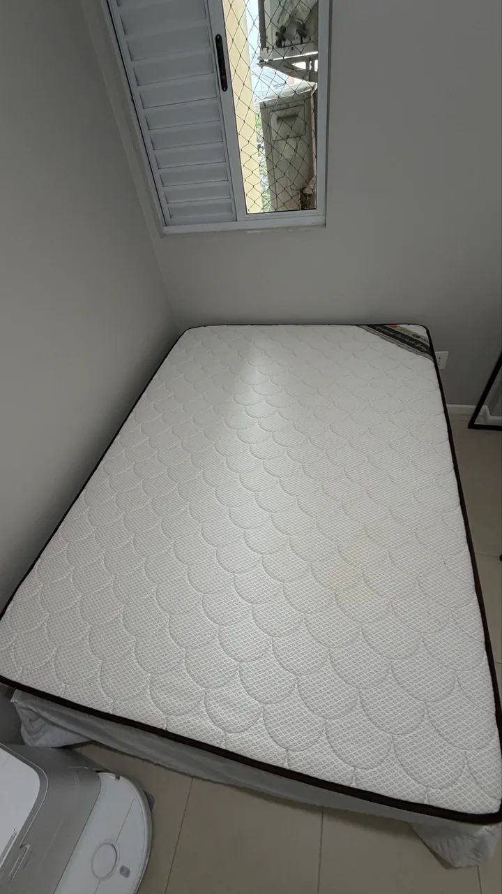 Cama Box Casal + Colchão Ortobom - Foto 2