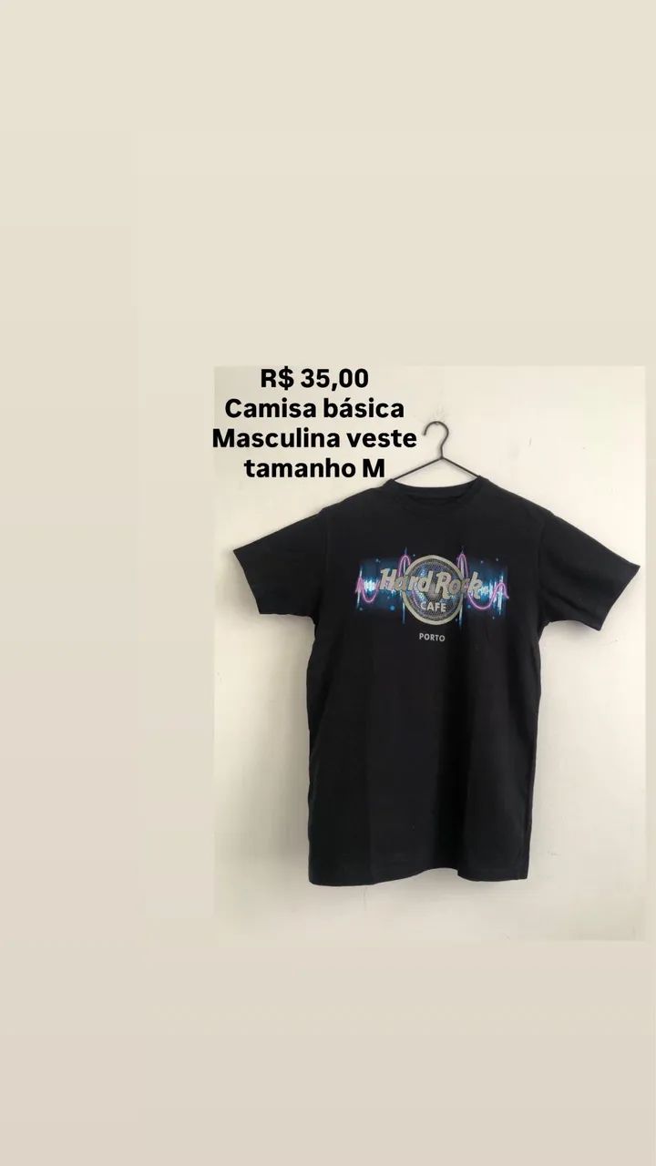 Camisa masculina tamanho M - Foto 2