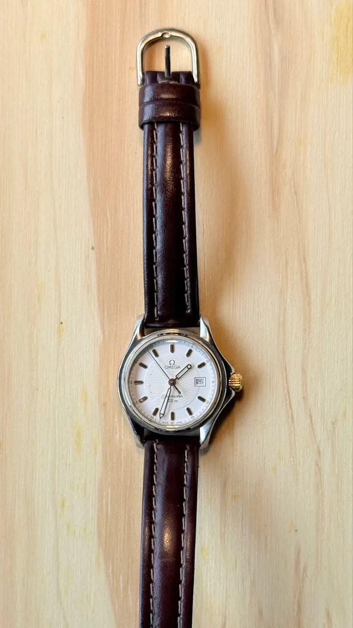 Relógio omega seamaster ORIGINAL movimento Quartz 30mm c/ coroa - Foto 3