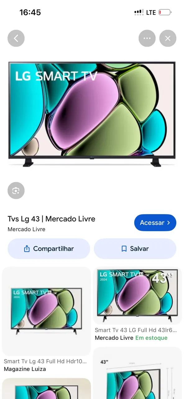 Tv lg 43 polegadas  - Foto 2