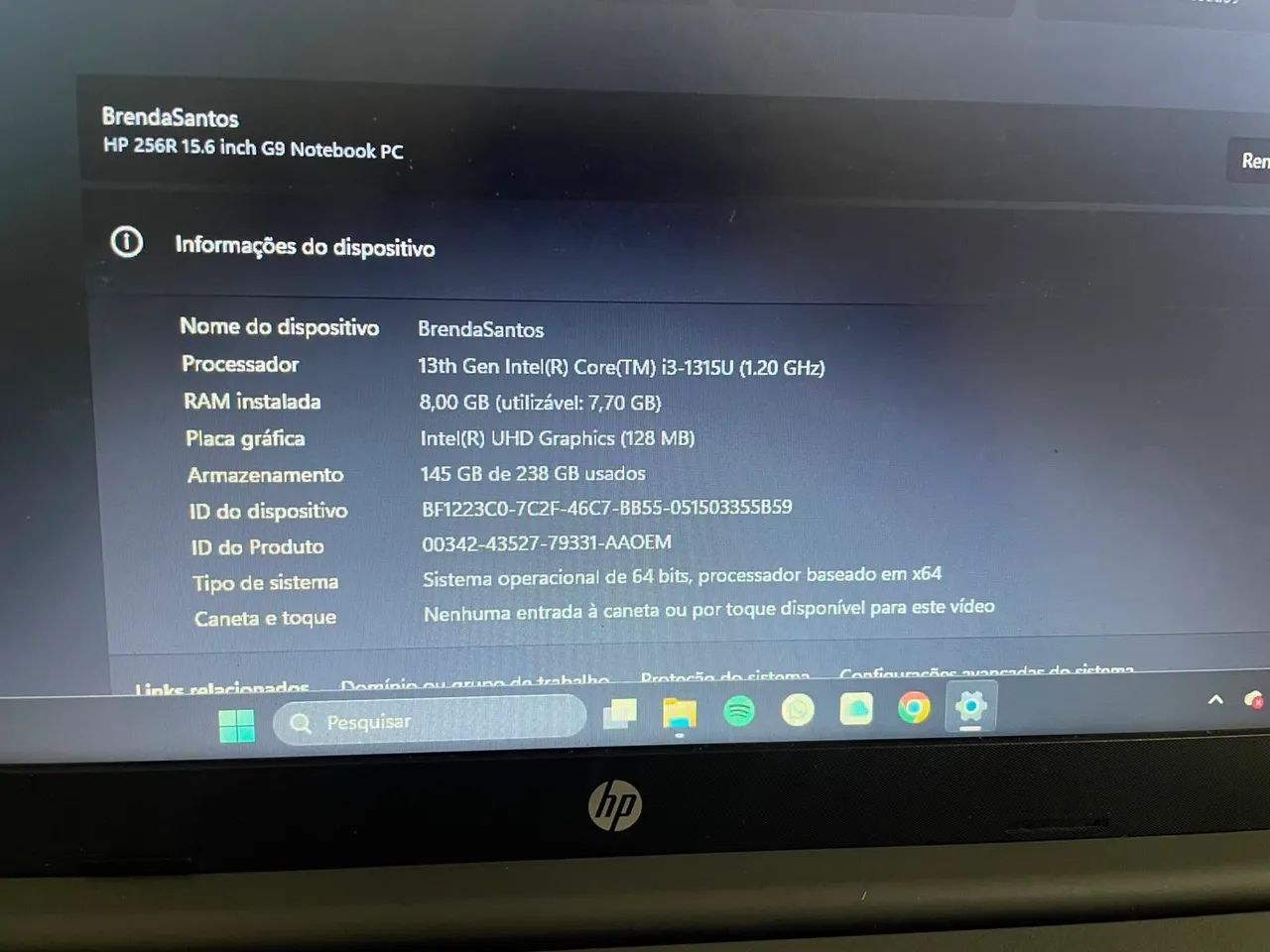 Notebook HP menos de 1 ano uso  - Foto 4