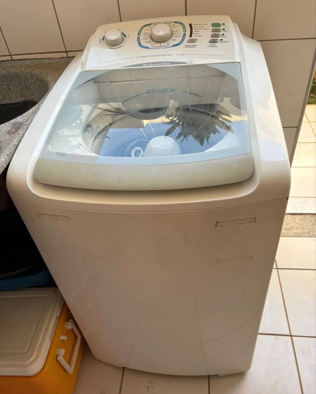 Máquina de lavar usada 