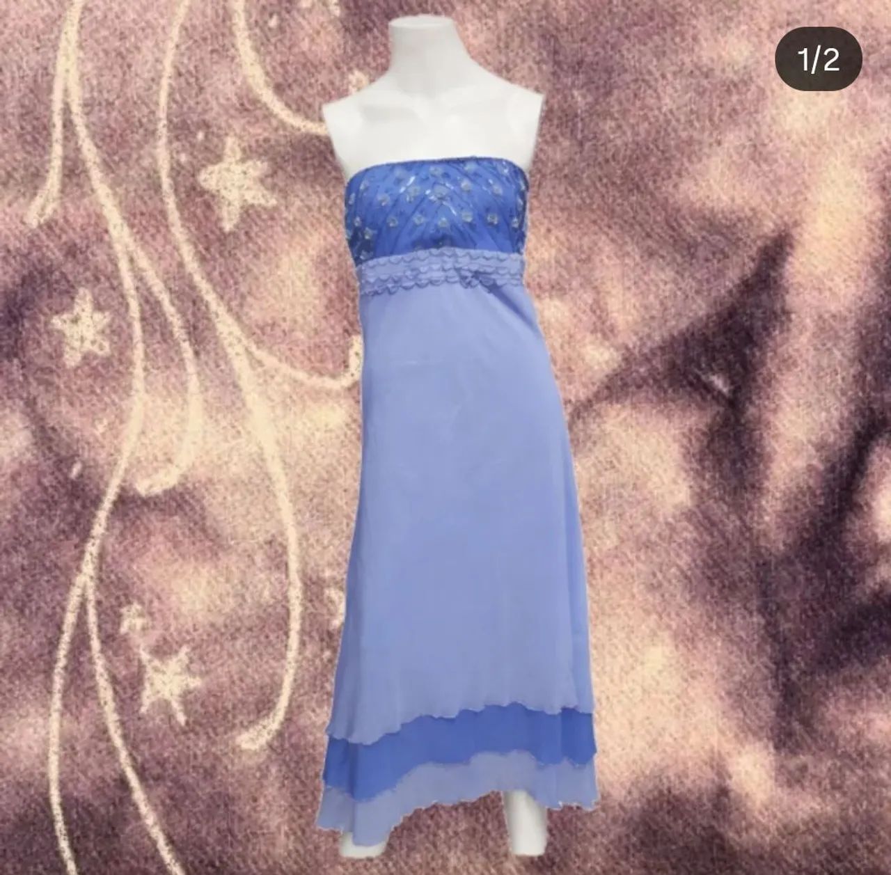 Vestido bordado vintage