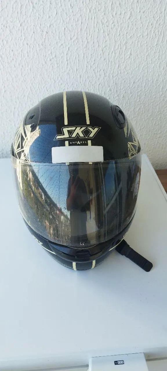 Capacete sky preto fechado 62 - Foto 2
