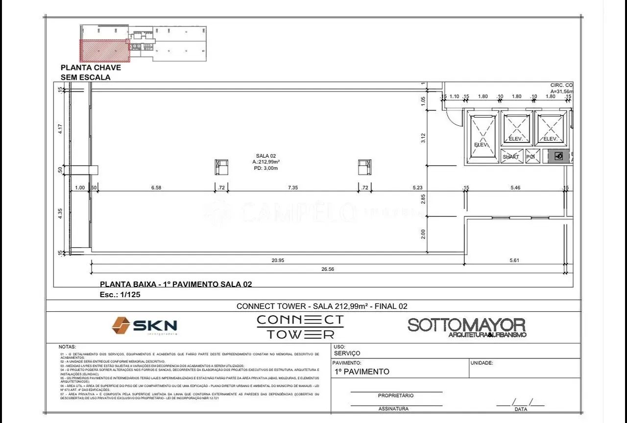 Connect Tower - Sala comercial - 457,65m² - Adrianópolis - Foto 2