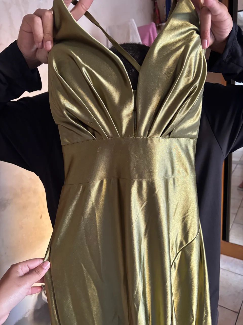 Vestido de festa verde 