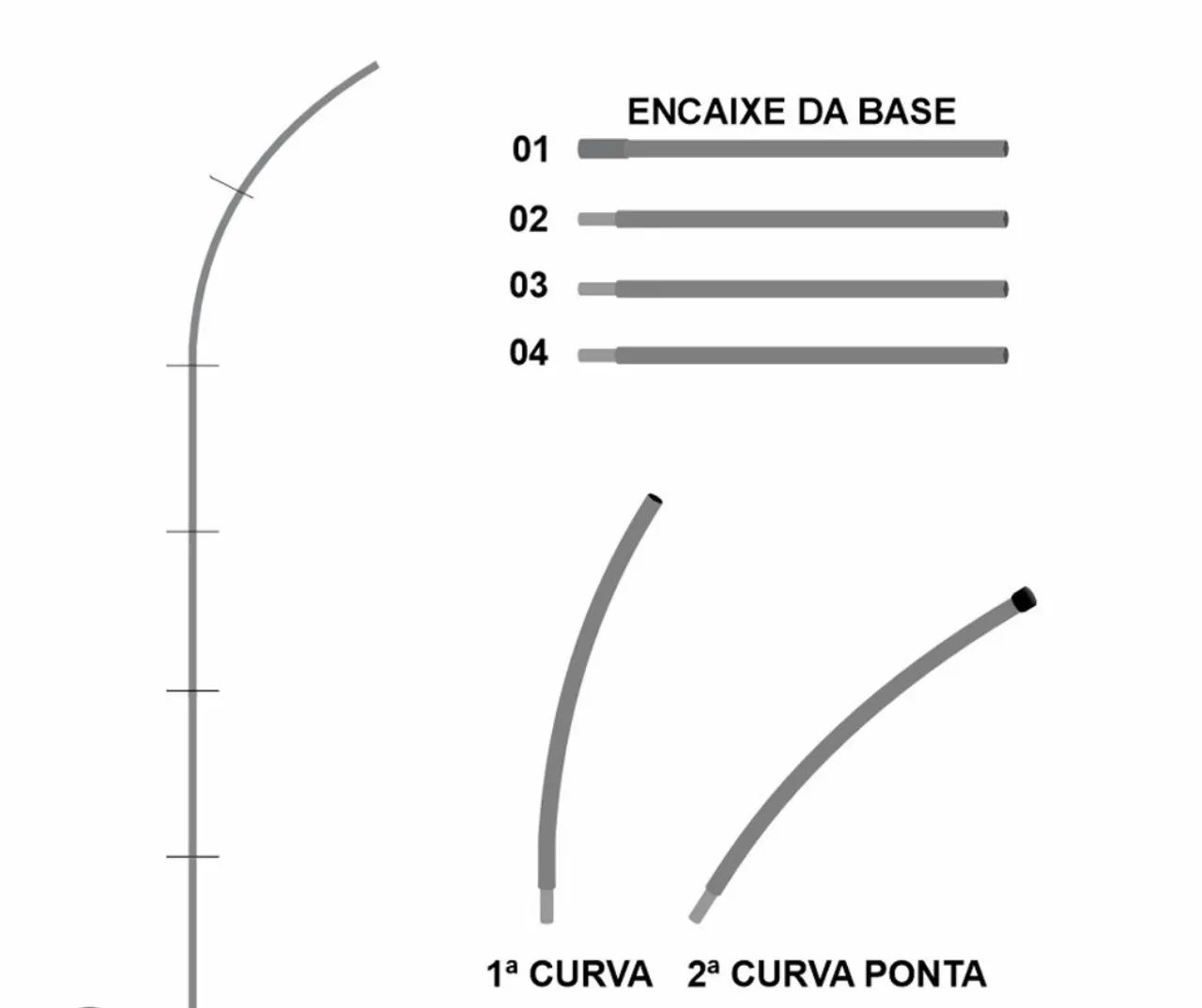 Wind Banner 4 suporte  - Foto 2