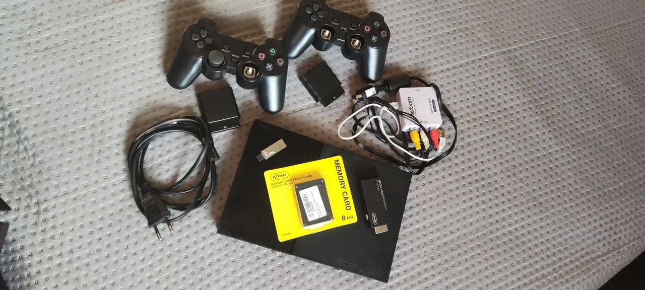 PS2, Controle sem Fio e Jogos . - Foto 3