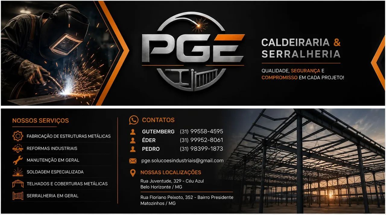 Serviço de Caldeiraria e Serralheria em Geral 