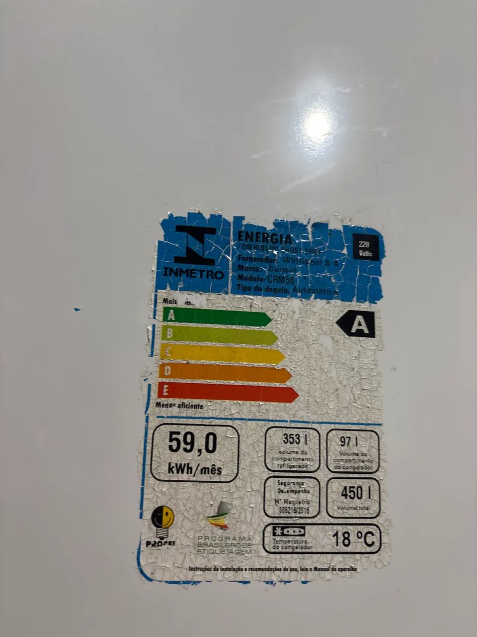 Geladeira Refrigerador Consul - Geladeiras e Freezers - Trapiche