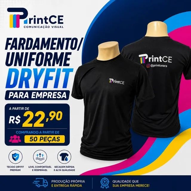 FARDAMENTO / UNIFORME DRYFIT PARA EMPRESA