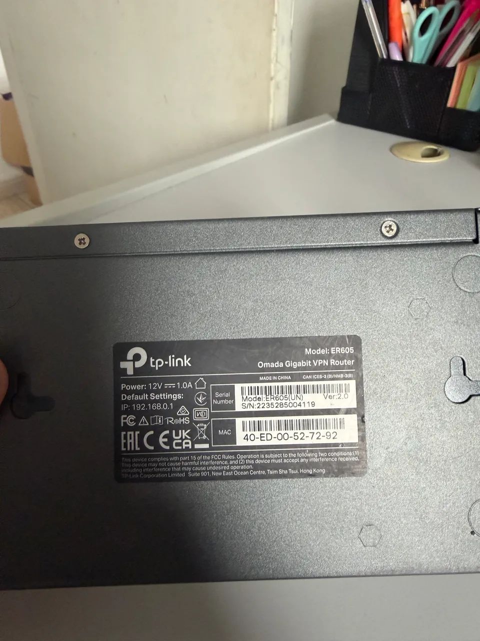 Roteador TP-Link Omada ER605 (Versão 2.0) - Foto 3