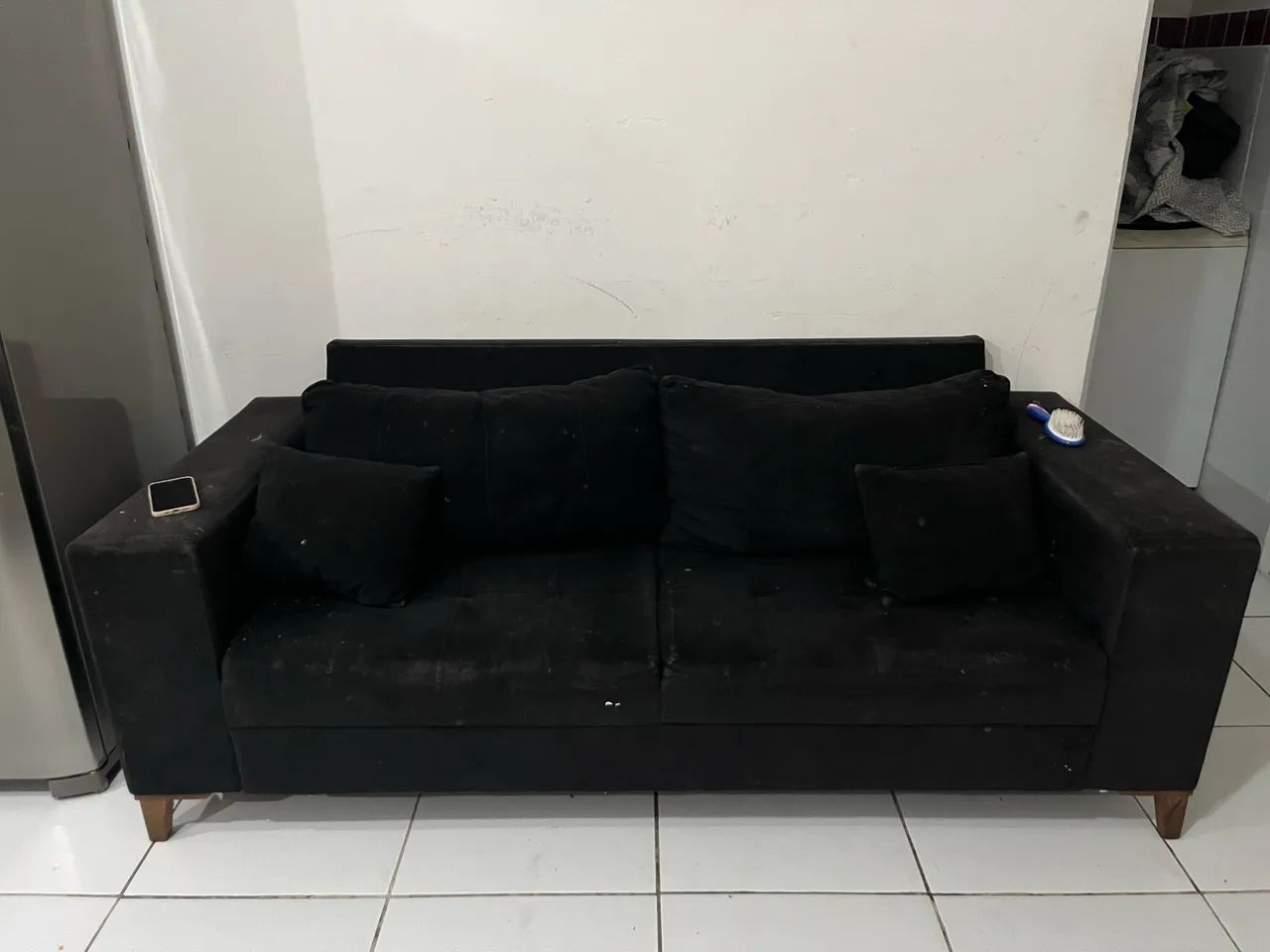 Sofá preto 