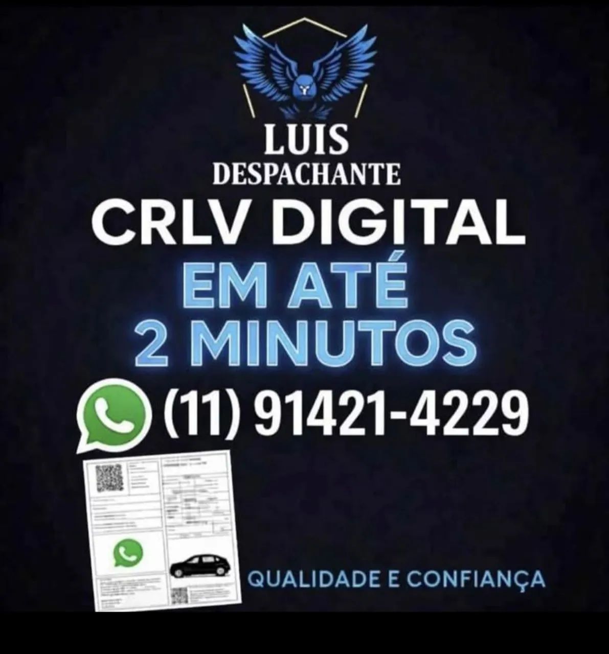 FAÇO EMISSAO DE CRLV DIGITAL DE TODO BRASIL 