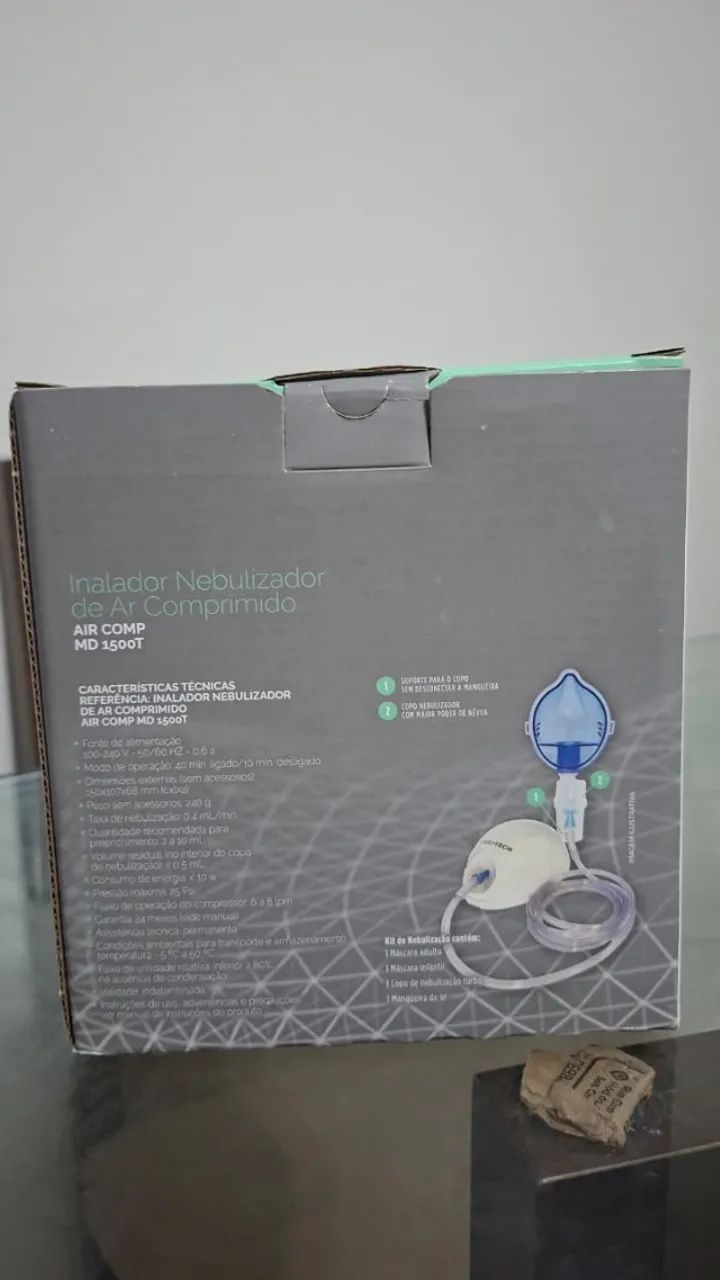 Inalador Nebulizador Care Tech - Ar Comprimido - Foto 3