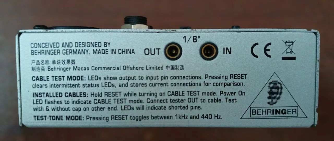 Testador de Cabos Behringer CT100 - Foto 5
