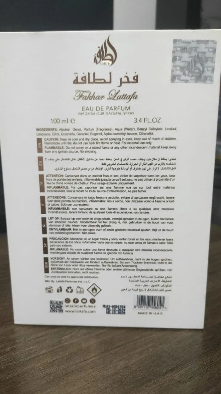 Perfume Lattafa Fakhar Rose Edp 100 ML - Foto 5