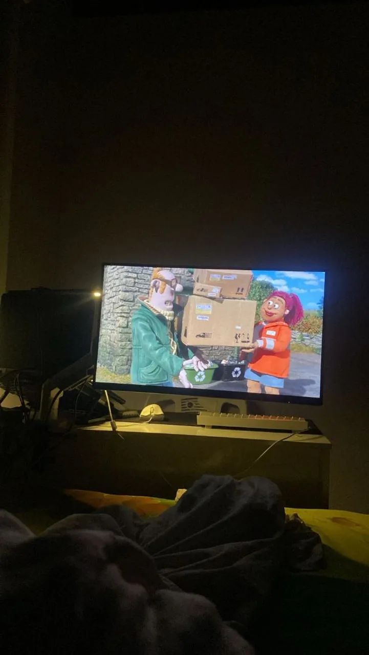 Monitor AOC 24 polegadas 75hz faço olx pay, com caixa e cabos - Foto 4