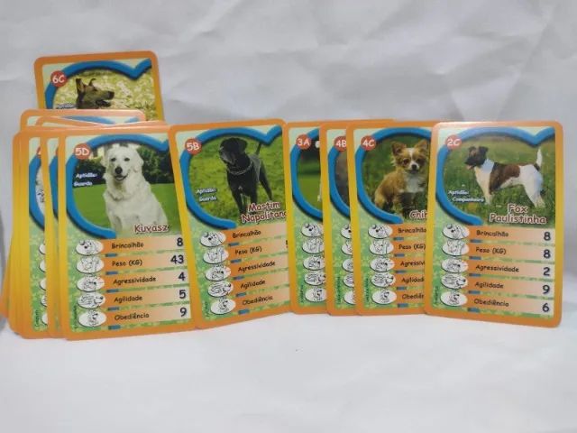super trunfo cães de raça - 32 cartas