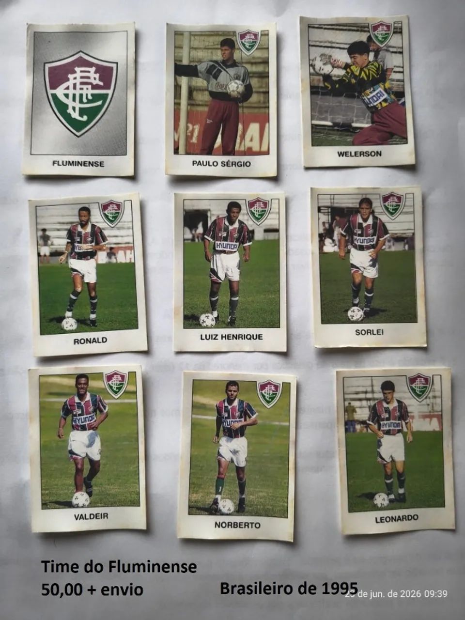 Figurinhas Campeonato Brasileiro 1995 - Foto 2