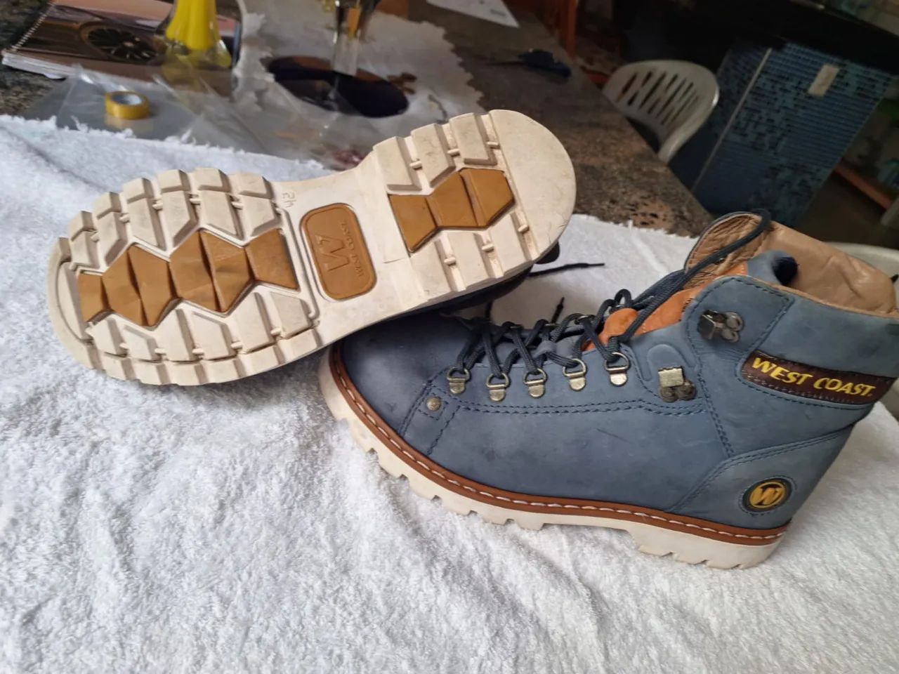 Bota Worker West Coast azul  - Foto 3