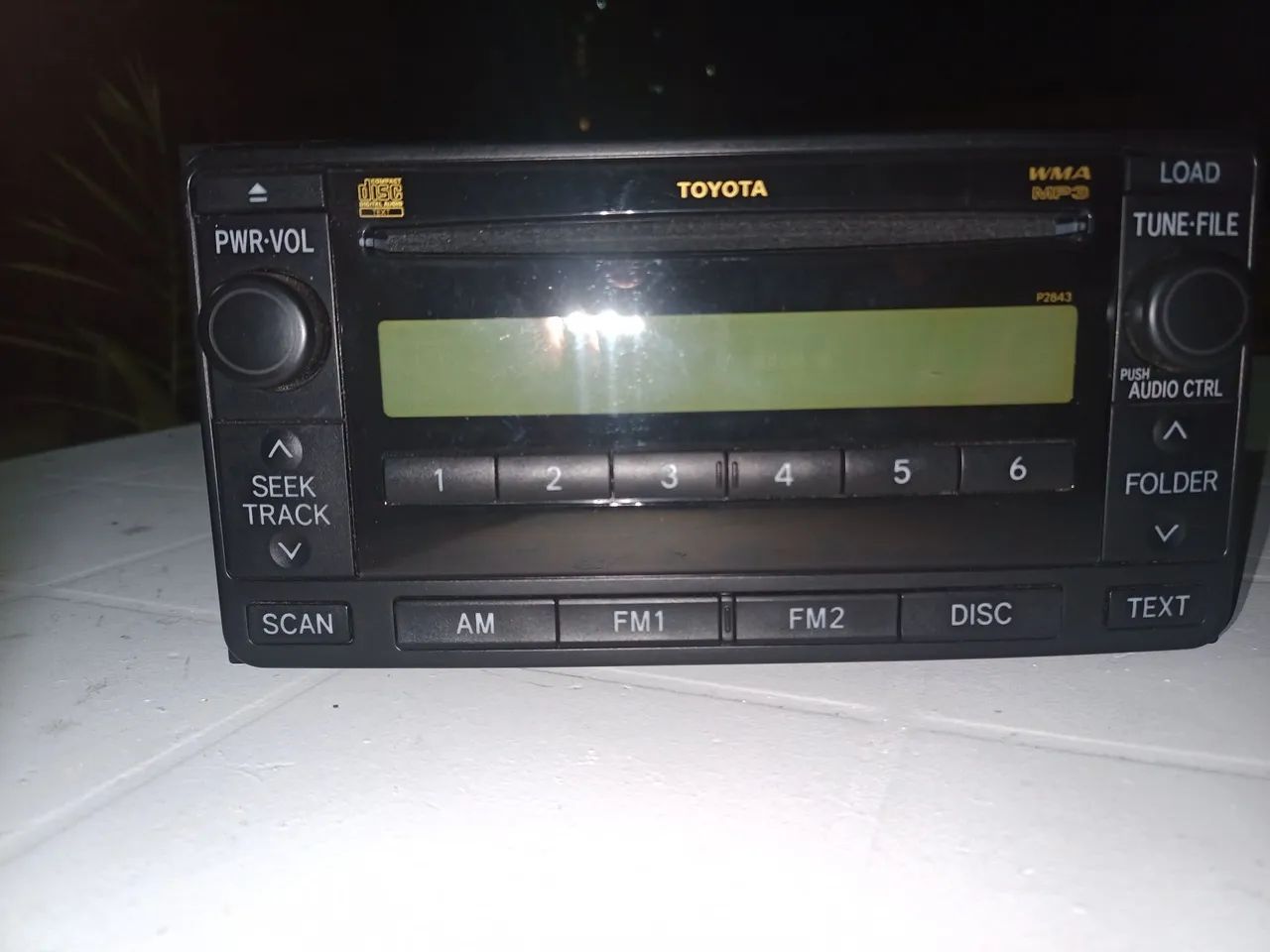 Rádio/CD - Toyota/ ORIGINAL - funcionando. No estado.
