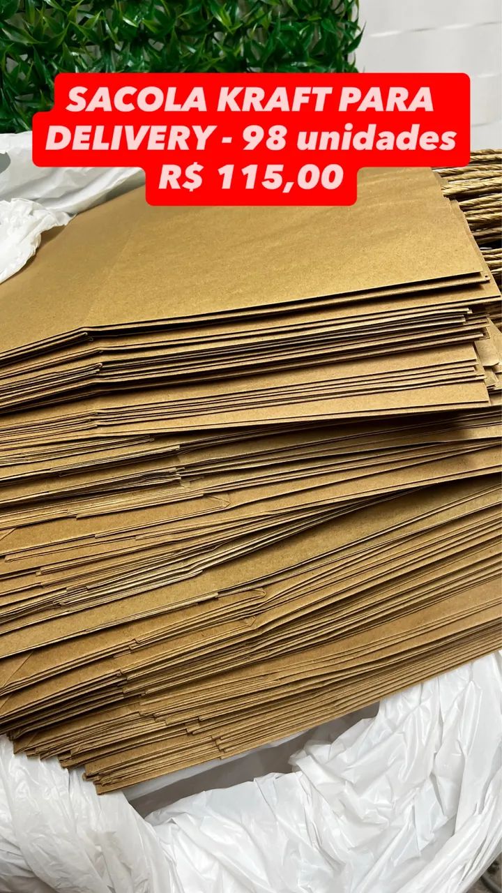 Sacola Kraft - Delivery