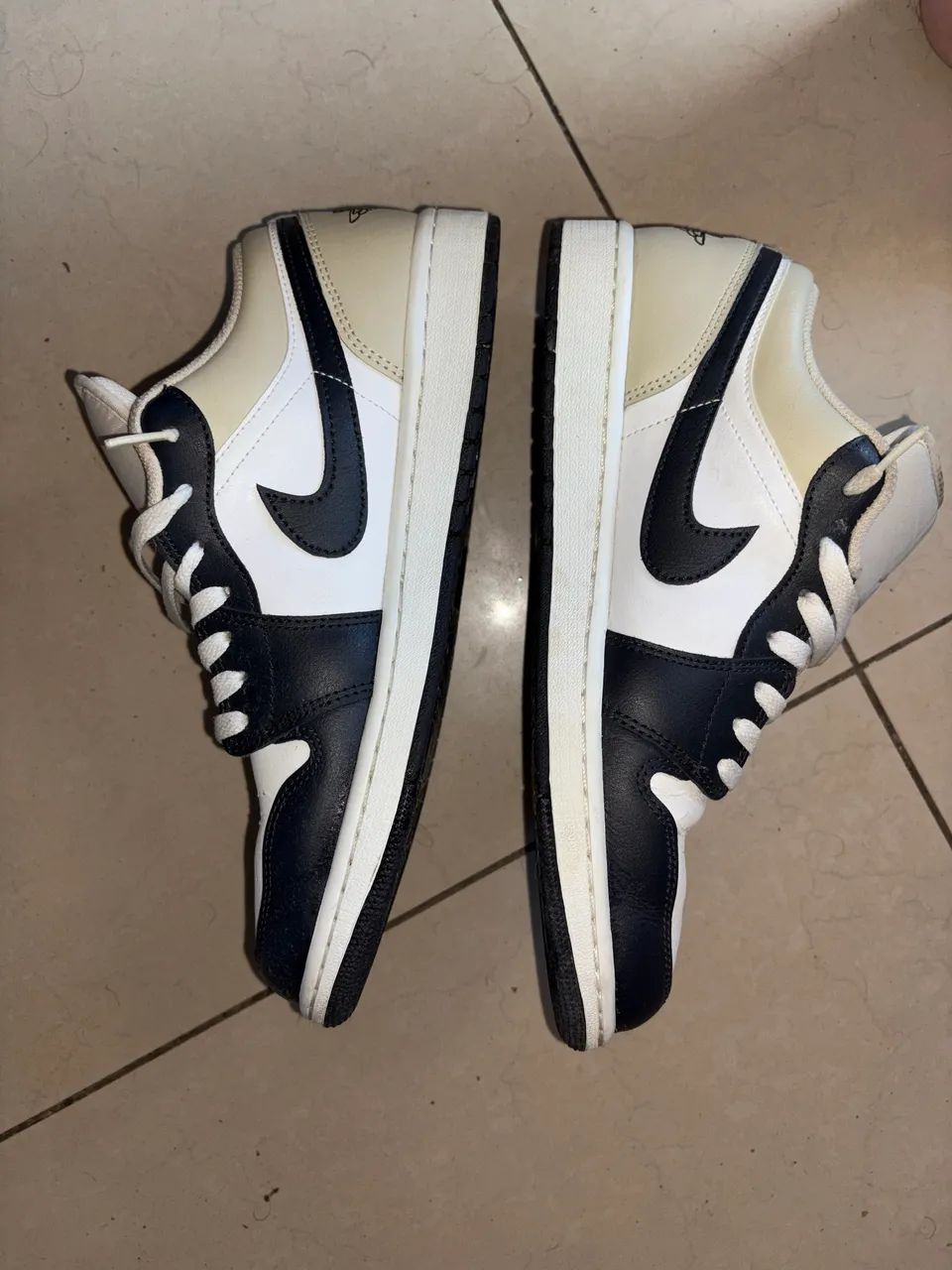 Air Jordan 1 Low Summit White Rattan Off-Noir