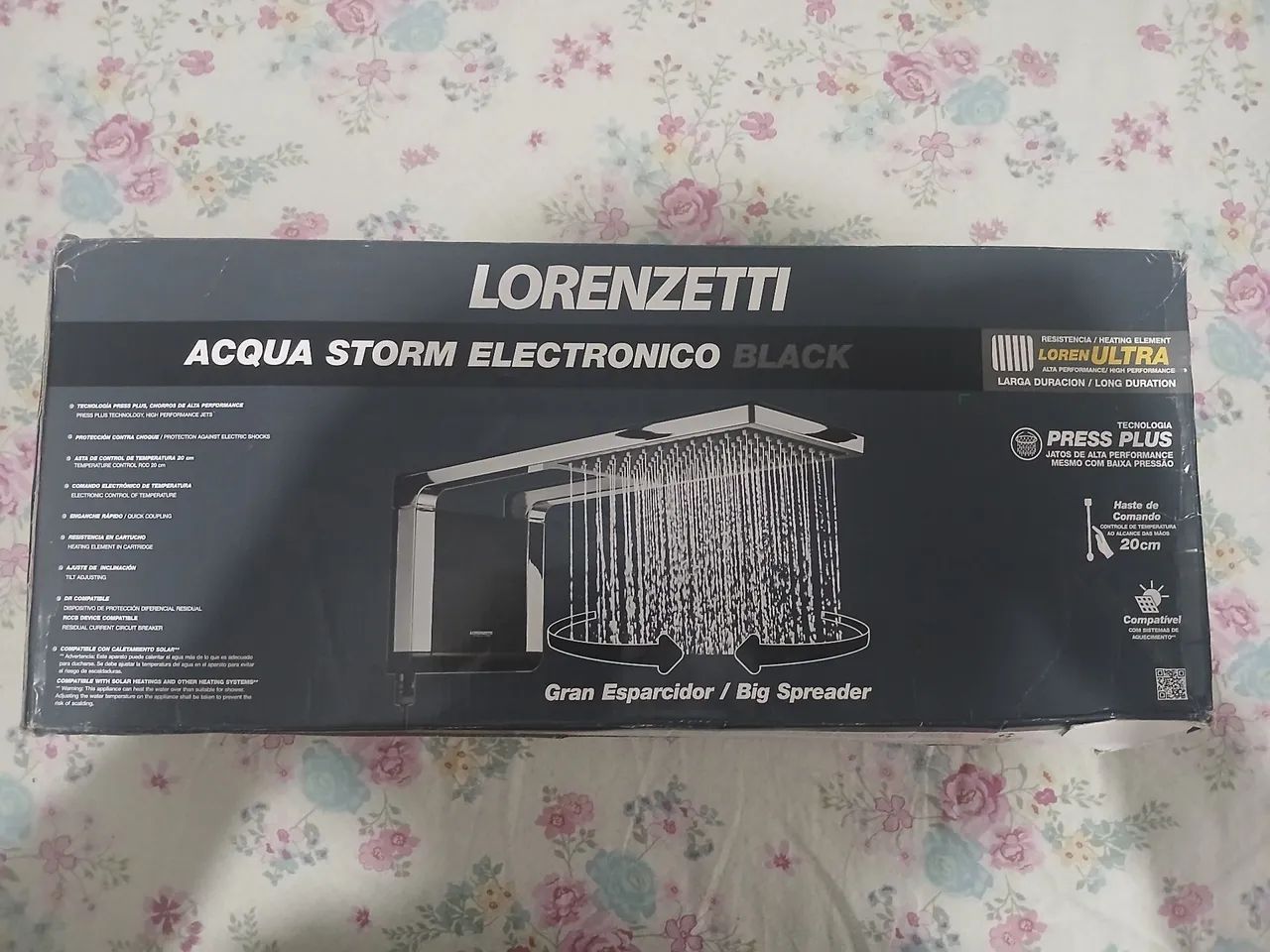 Chuveiro lorenzetti acqua storm black 220v