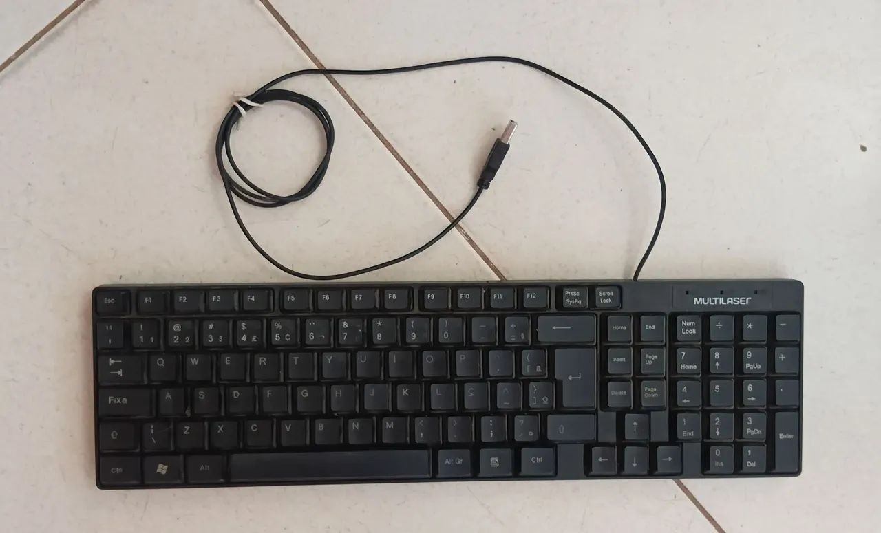 Teclado USB Multilaser Preto - Foto 2