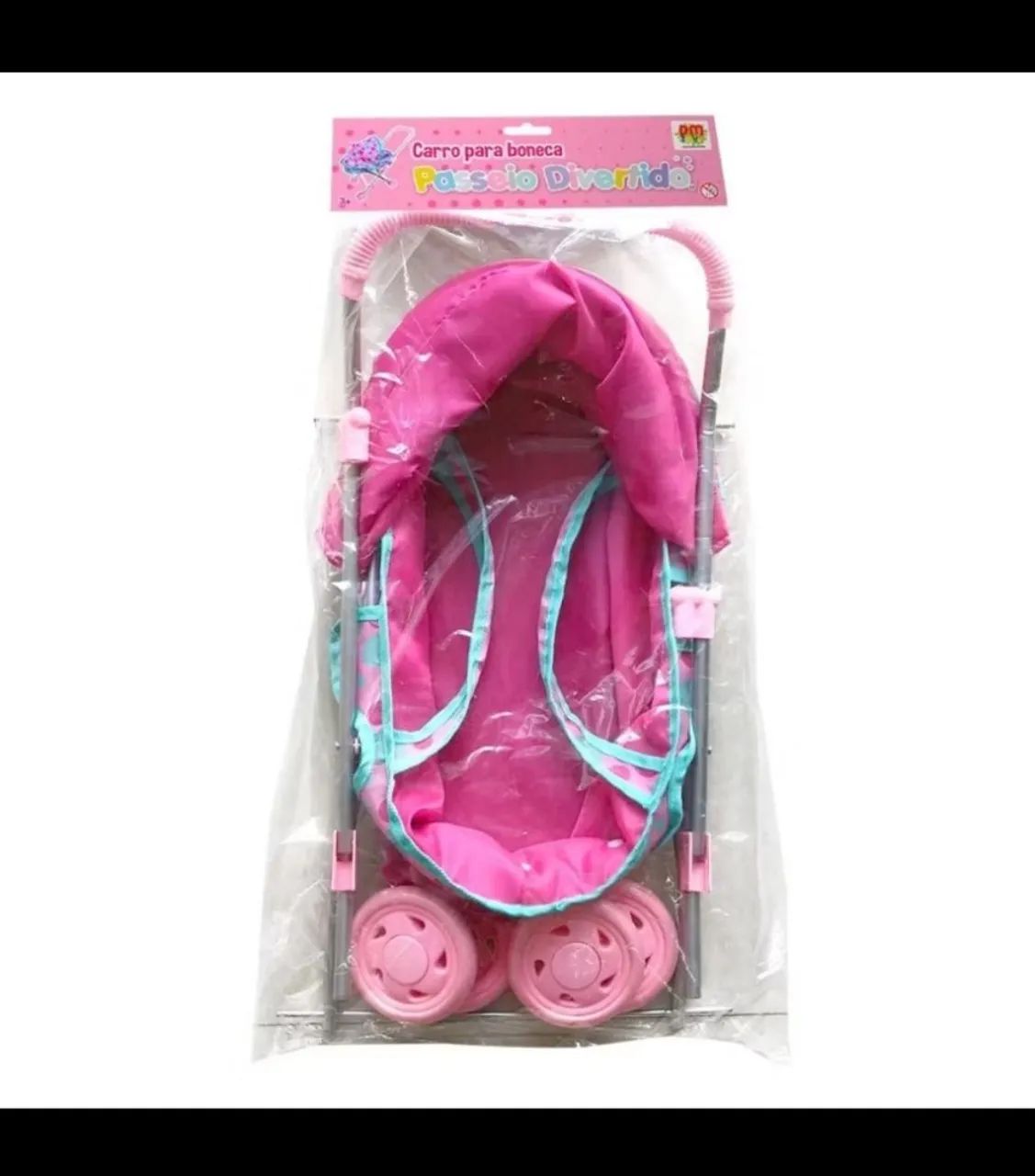 Carro para boneca Passeio Divertido Berço Plus - Foto 2
