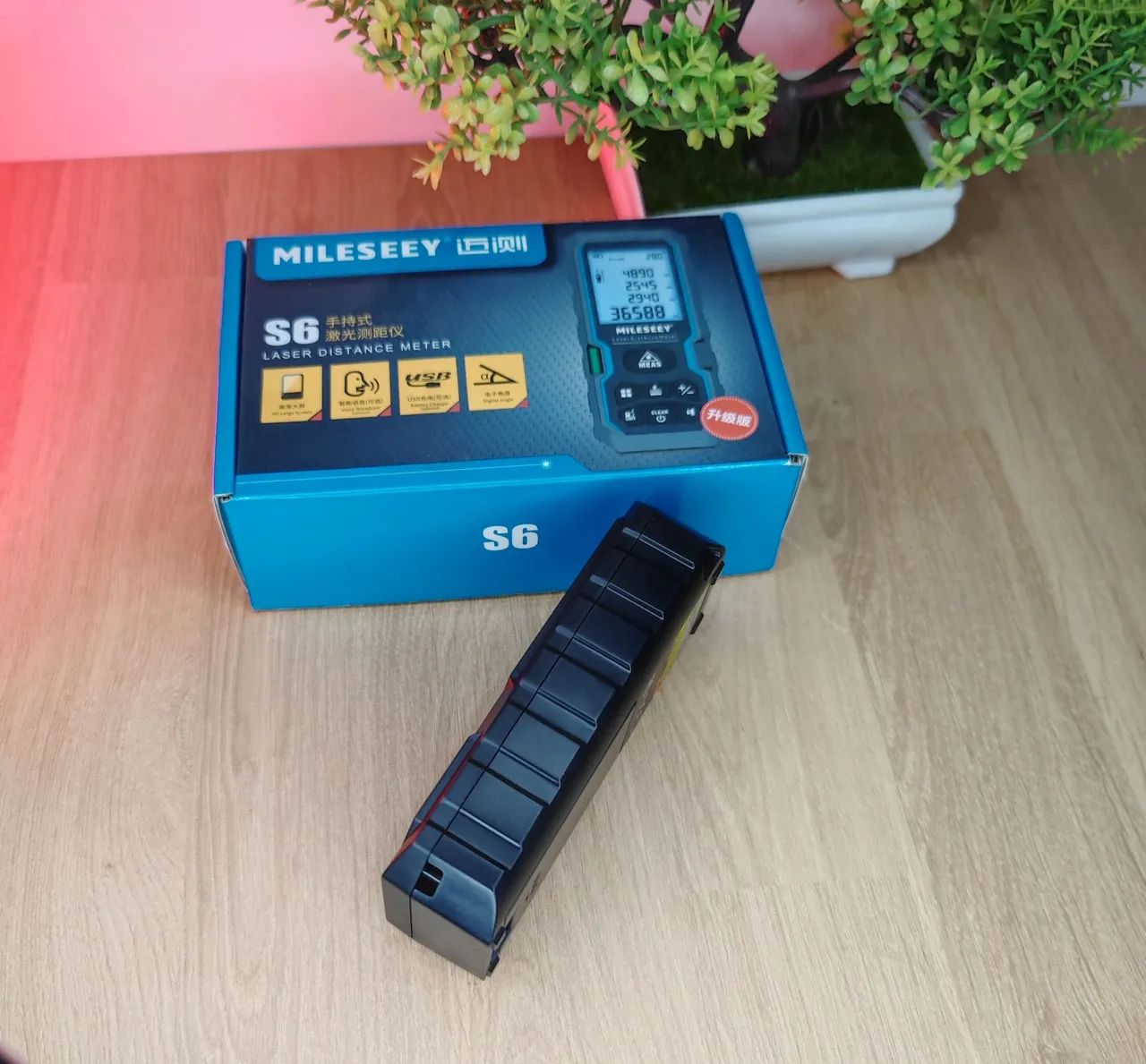 Trena laser digital Portátil Mileseey 50m novo na caixa - Foto 3