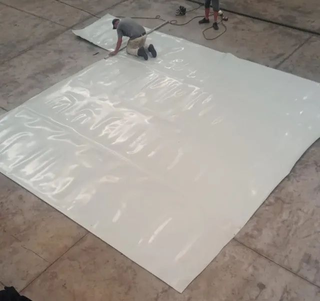 Manta PVC 900 micras Branca p/ Lagos Ornamentais, Praia Artificial, Tanques 5 x 2,70 - Foto 6