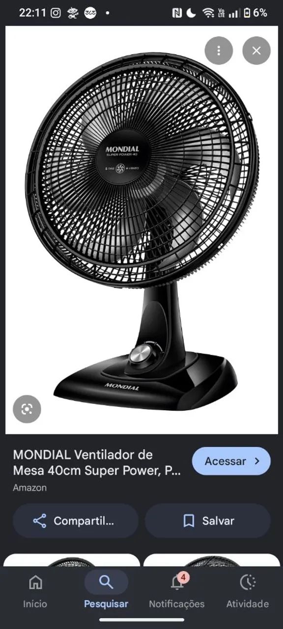 Ventilador Mondial 