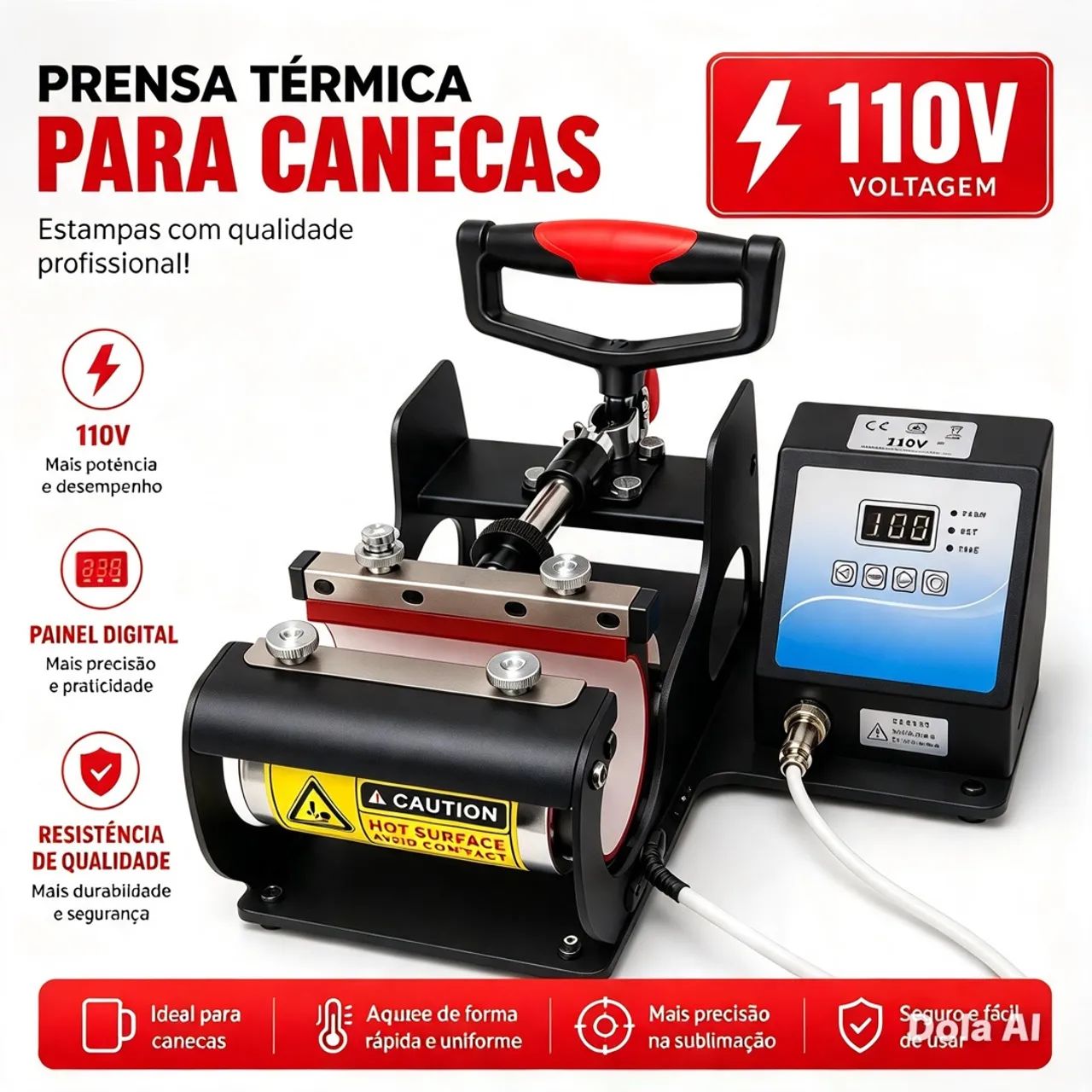 PRENSA TÉRMICA PARA SUBLIMAR 