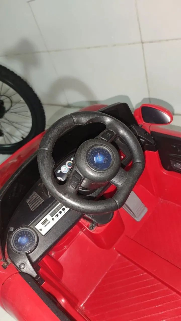 Carrinho eletrico crianças vermelho - Foto 2