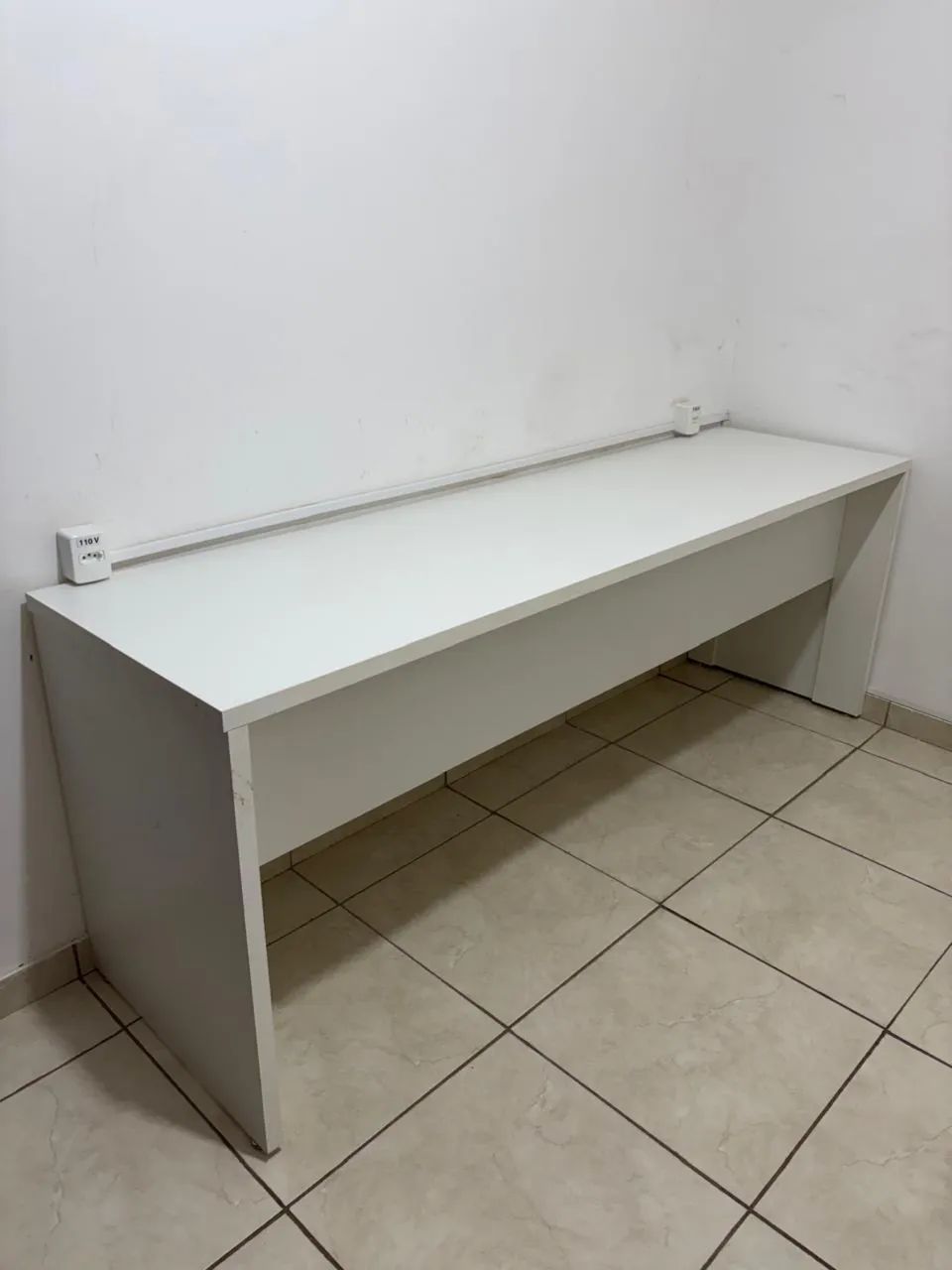 4 Mesas de Escritório Brancas  - Foto 3
