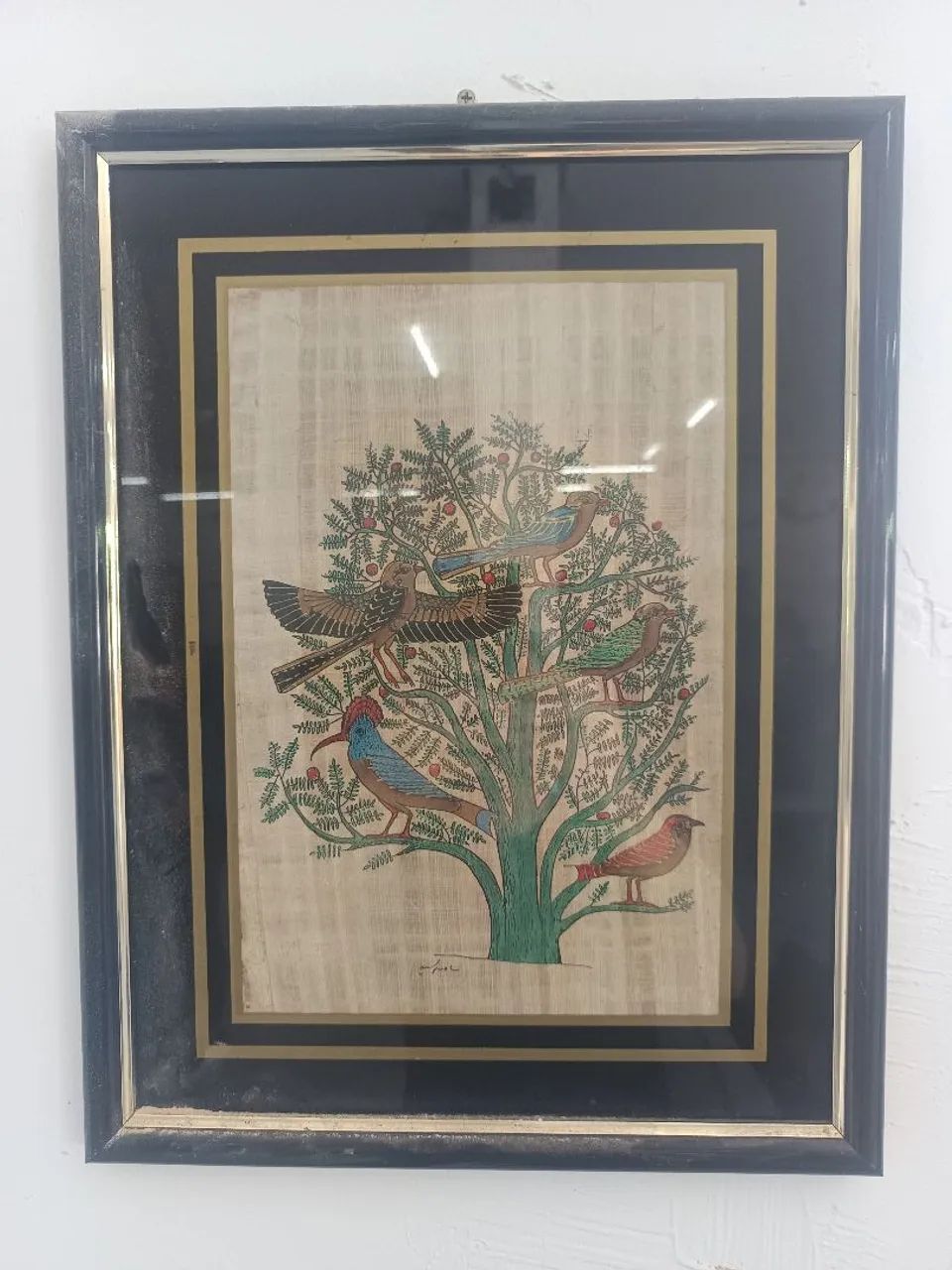 Quadro antigo clássico papiro 