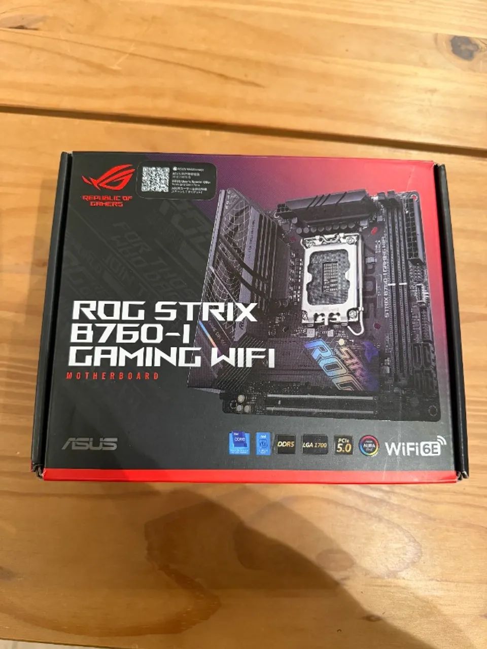 ASUS ROG STRIX B760-I GAMING WIFI 中古美品 Placa-mãe ASUS ROG Strix B760-I Gaming WiFi, socket LGA1700, DDR5