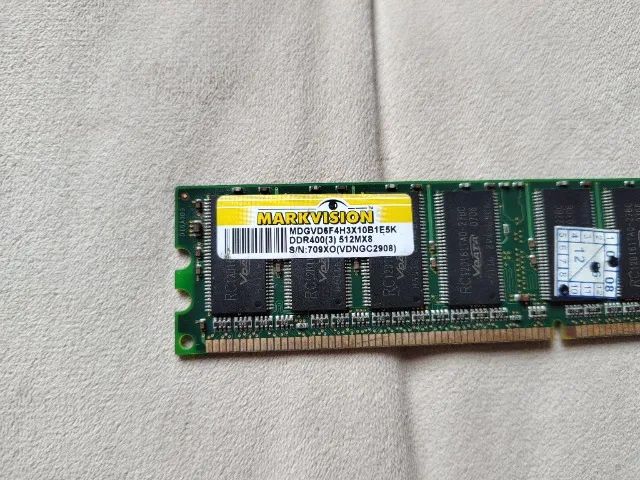 Memória RAM DDR1 512MB 400MHz Markvision Usada - Foto 3