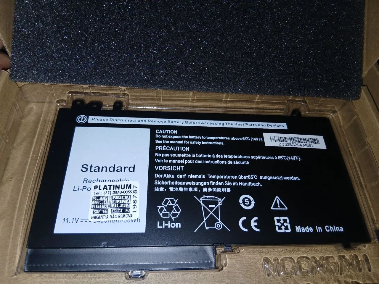 Bateria Notebook Dell nova 