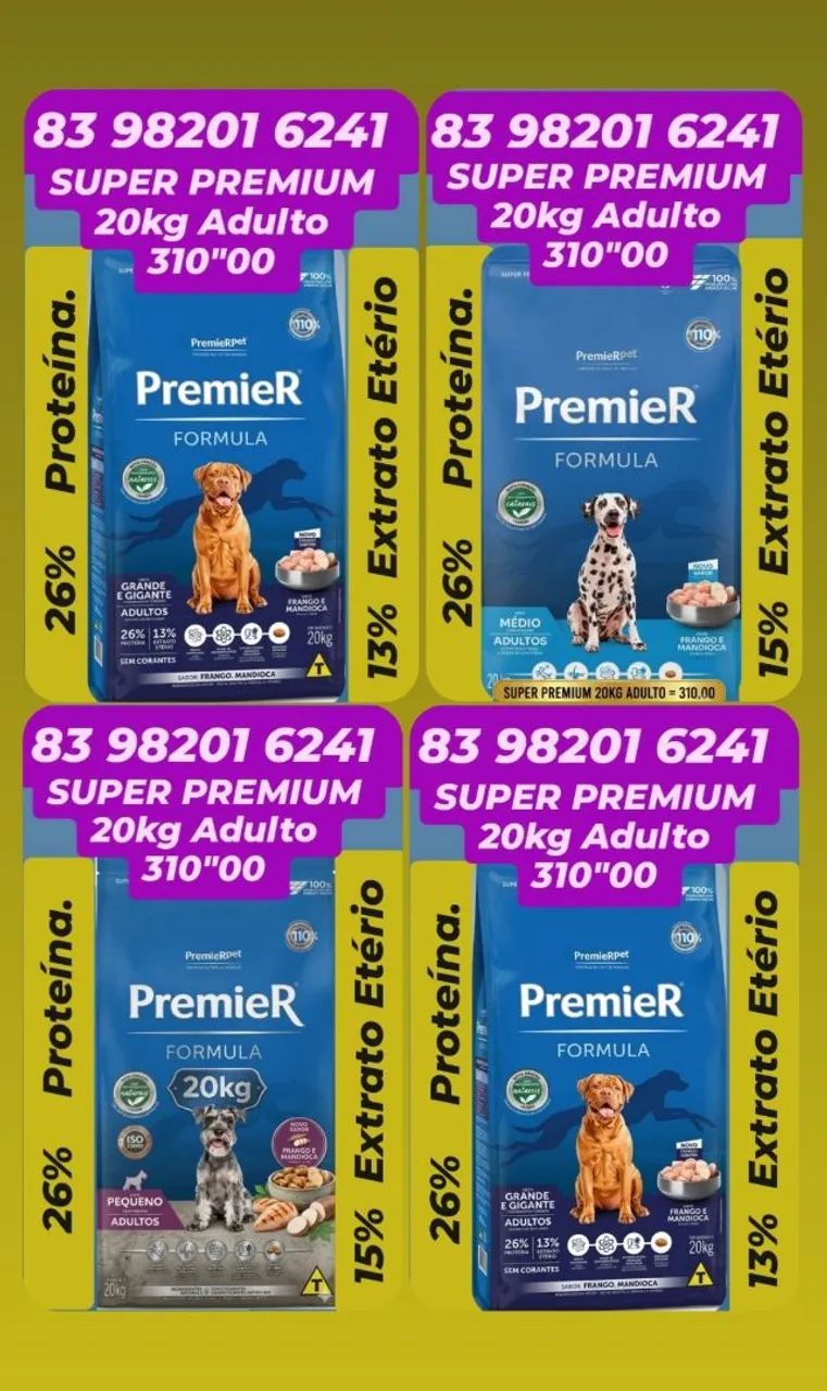 PREMIER SUPER PREMIUM 20KG ADULTO 