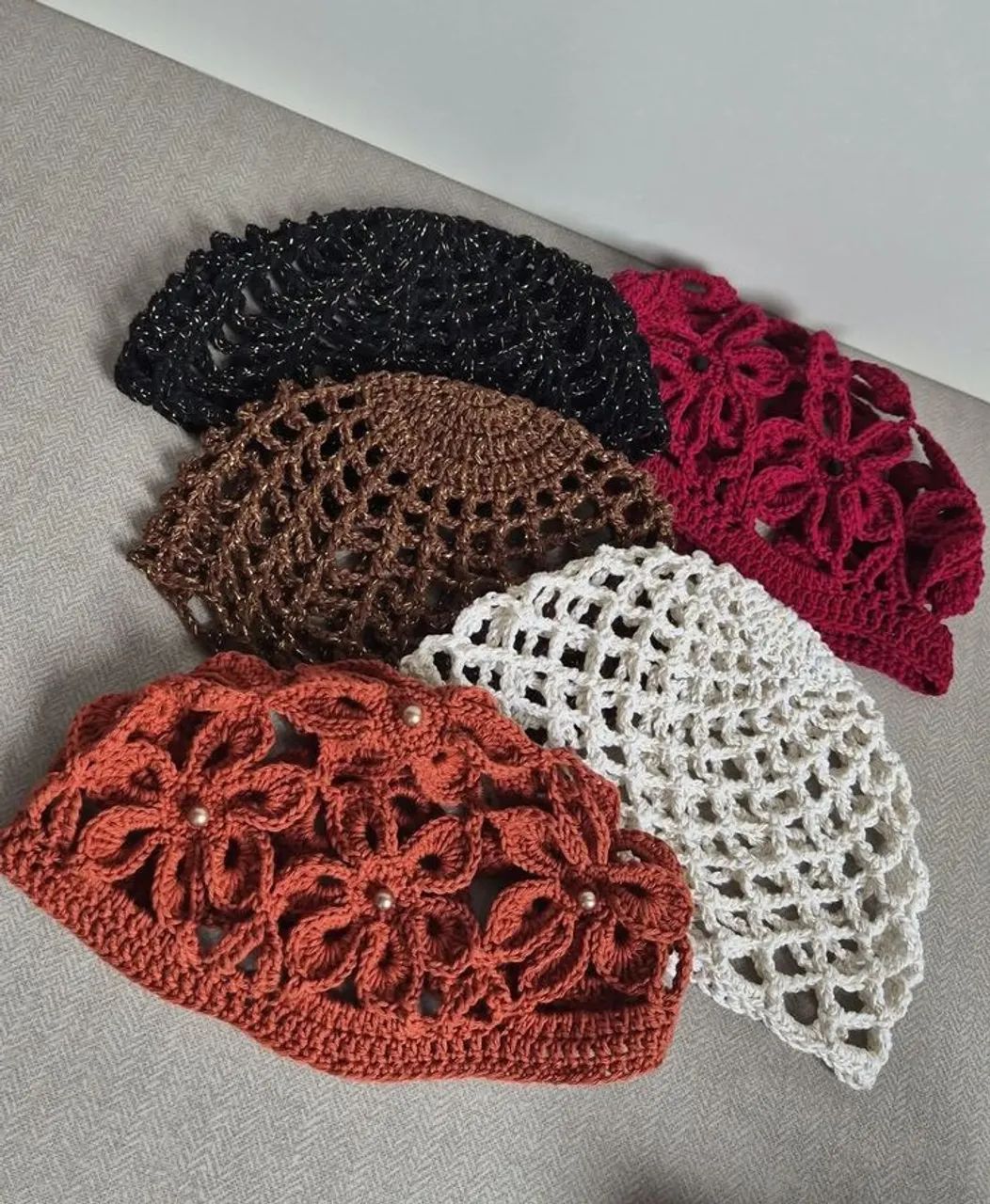 Headpiece de crochê  - Foto 5