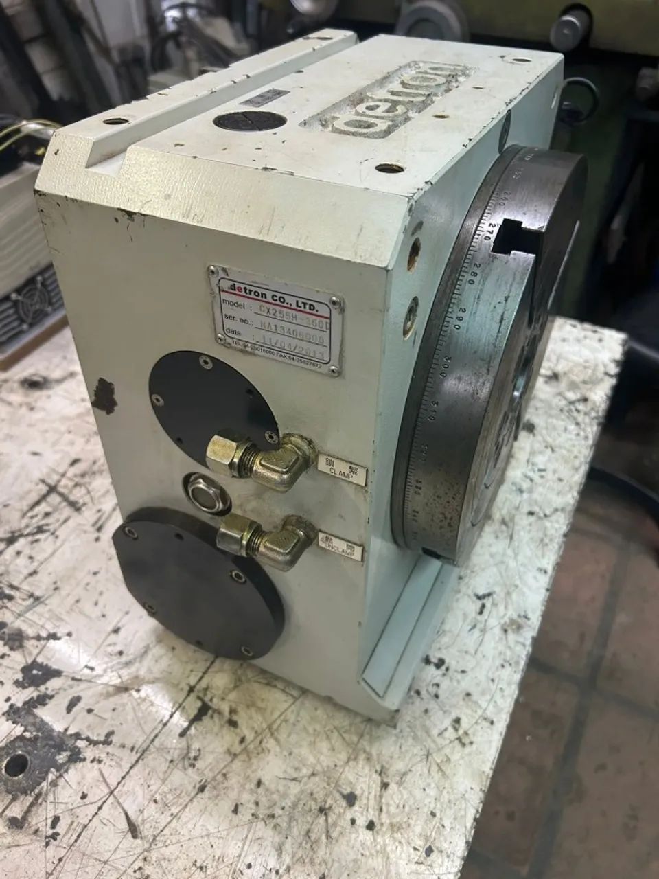 4° Eixo para Centro de Usinagem CNC - DETRON CX255H  Servo motor e drive Ethercat