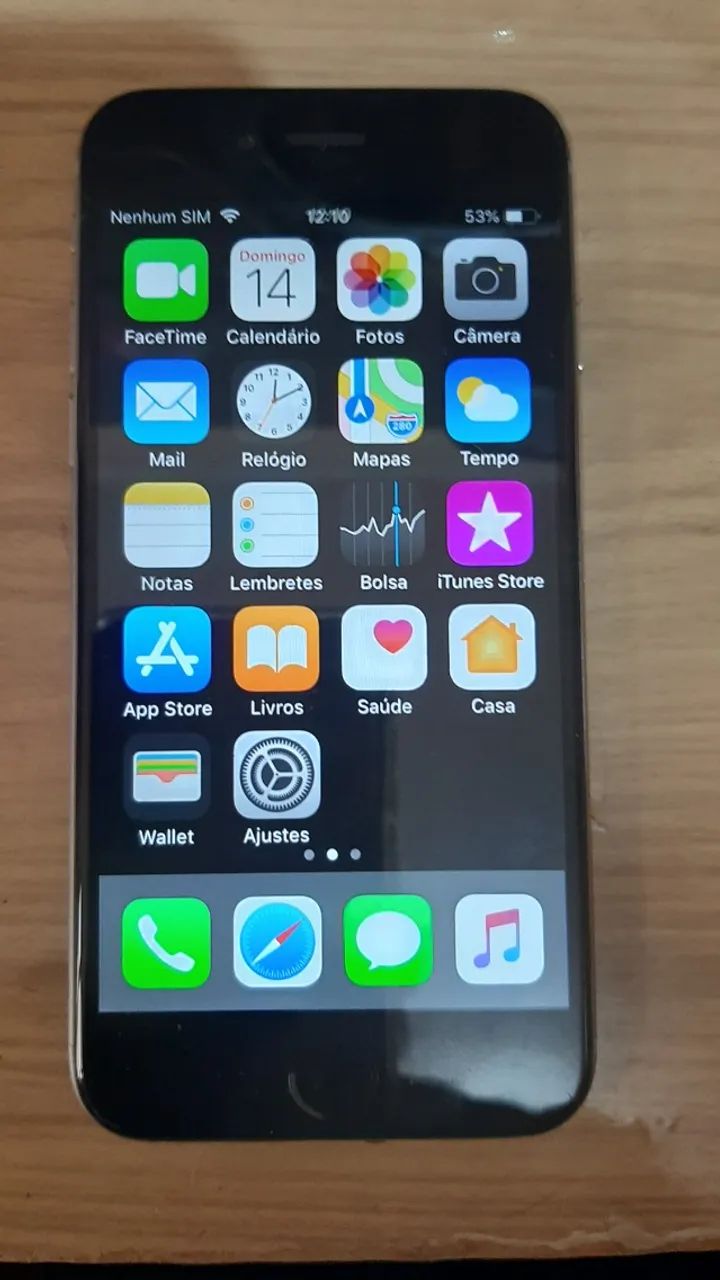 Celular Iphone 6, com 128 Gigas IOS 12.5.7 Usado 